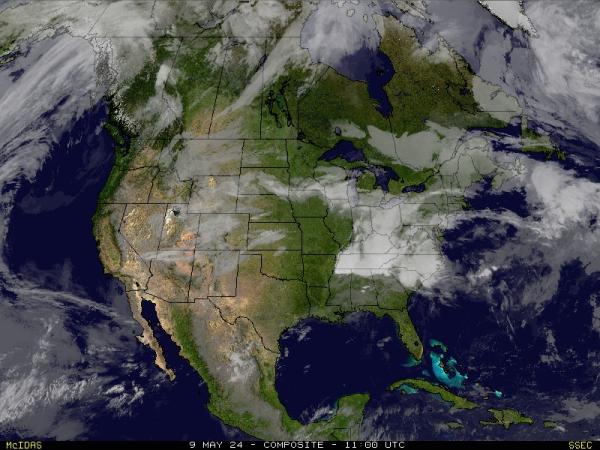 USA Massachusetts Weather Satellite Map 