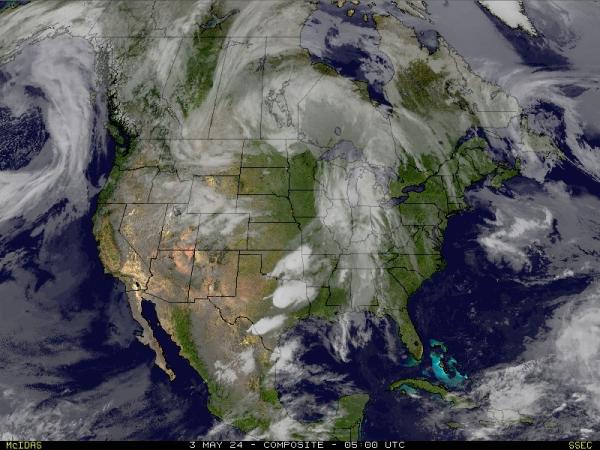 USA Mississippi Weather Satellite Map 