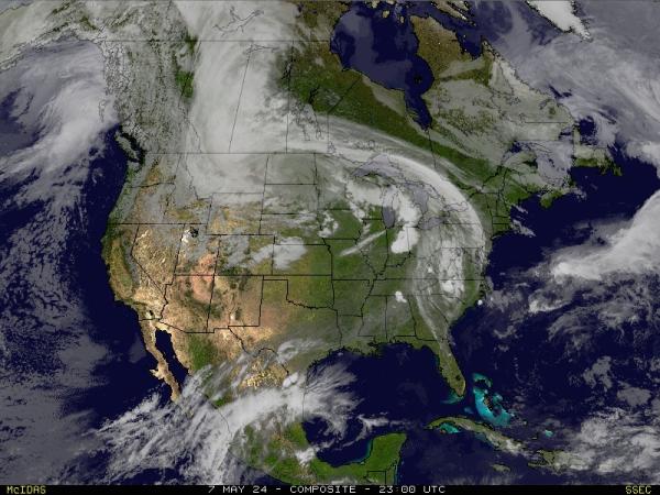 USA New mexico Weather Satellite Map 