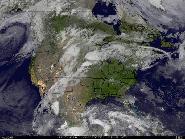 USA New mexico Počasí Mapa Satelitní 