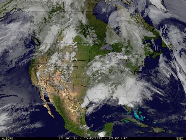 USA North carolina Weather Satellite Map 