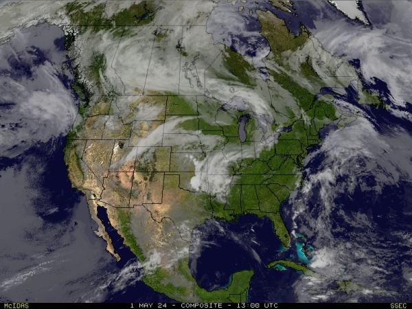 USA Pennsylvania Weather Satellite Map 