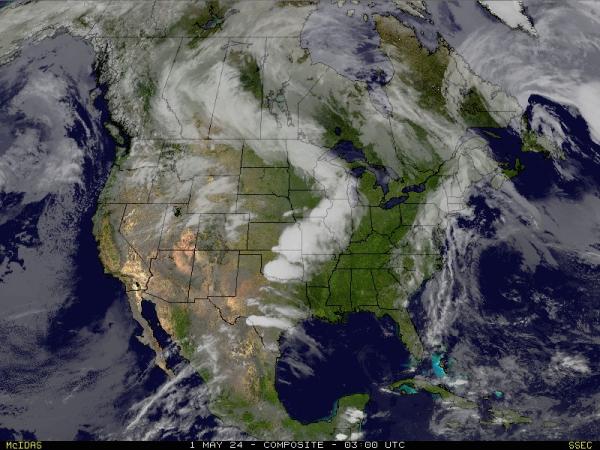 USA Rhode island Weather Satellite Map 