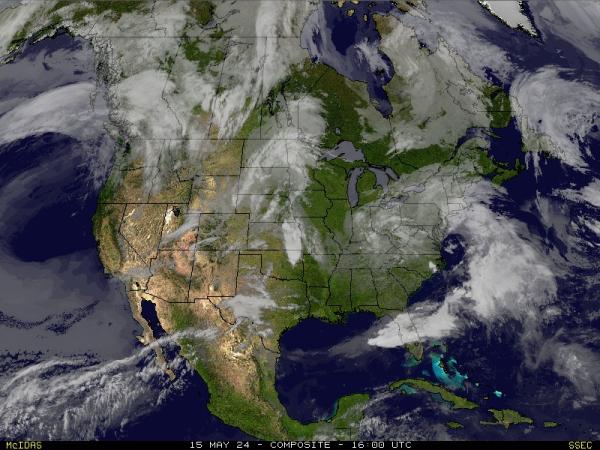 USA South carolina Weather Satellite Map 