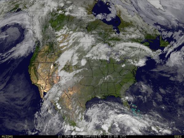 USA United States Počasí Mapa Satelitní 