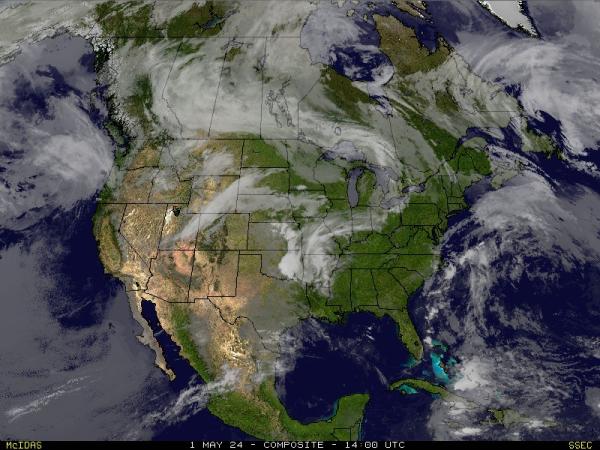 USA West virginia Weather Satellite Map 
