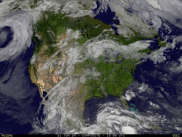USA West virginia Počasí Mapa Satelitní 