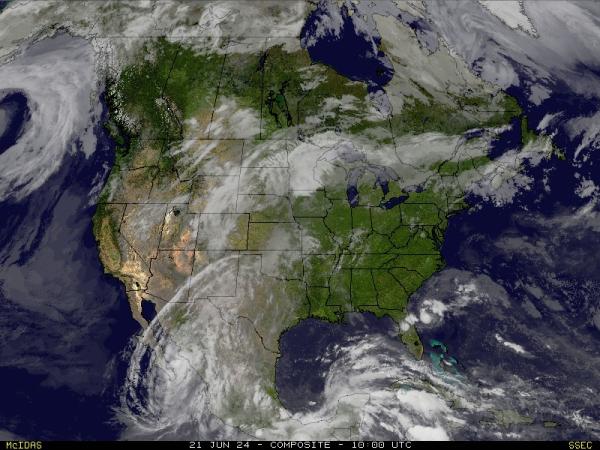 USA Wisconsin Počasí Mapa Satelitní 