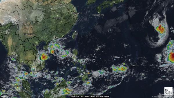 Wallis et Futuna Météo nuage carte 