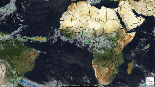 Vest-Sahara Værsatellitt kart 