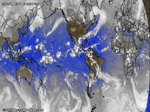 World Weather Cloud Map 
