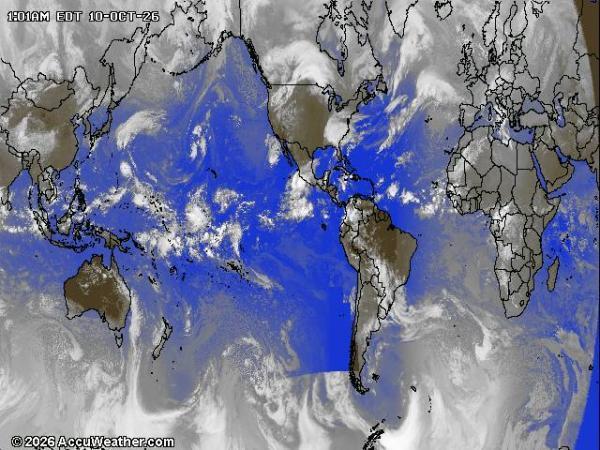 World Weather Cloud Map 