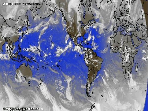 World Weather Cloud Map 