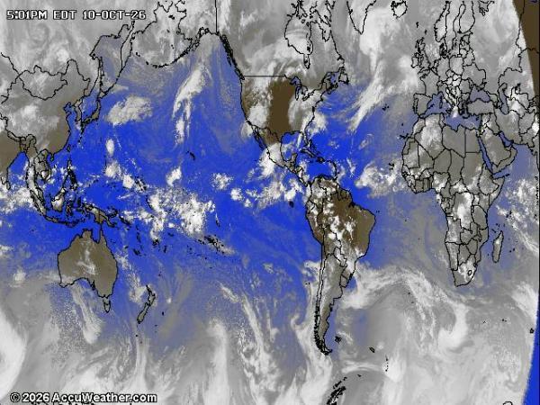 World Weather Cloud Map 