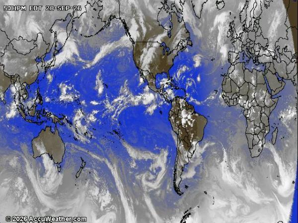 World Weather Cloud Map 