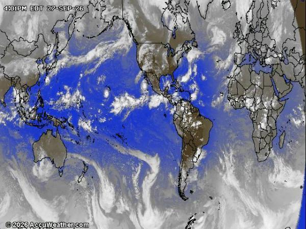 World Weather Cloud Map 