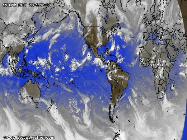 World Weather Cloud Map 