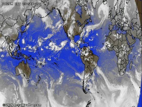World Weather Cloud Map 