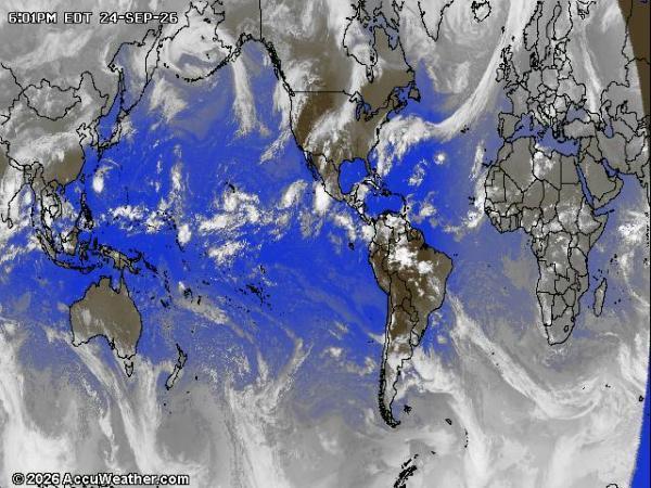 World Weather Cloud Map 