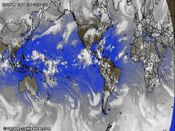 World Weather Cloud Map 