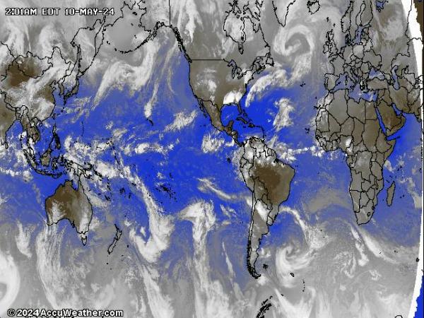 Świat Pogoda satelitarna mapa 