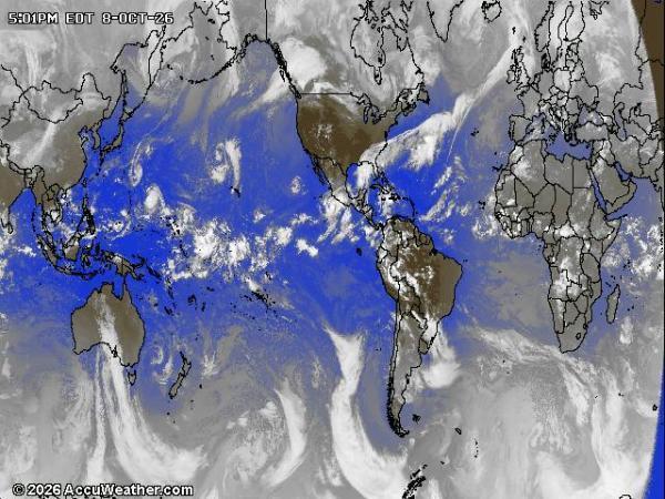 World Weather Cloud Map 
