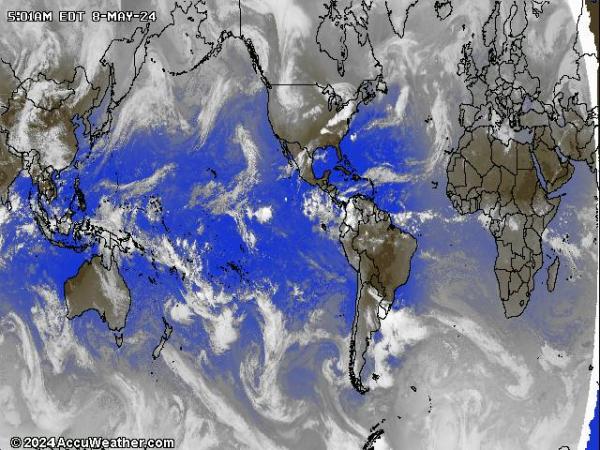 World Weather Satellite Map 