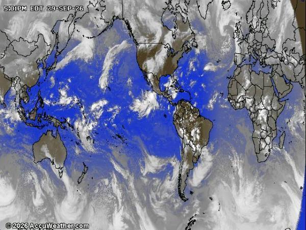 World Weather Cloud Map 