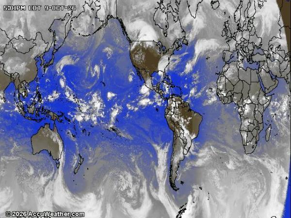 World Weather Cloud Map 