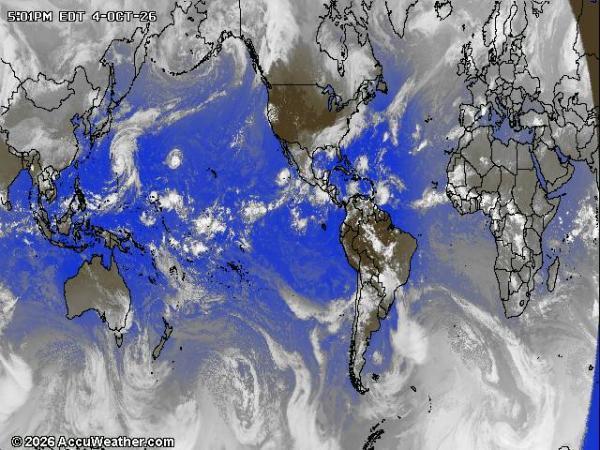 World Weather Cloud Map 