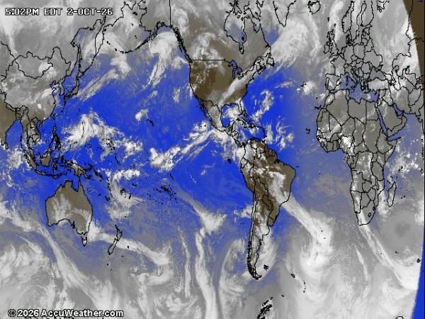 World Weather Cloud Map 
