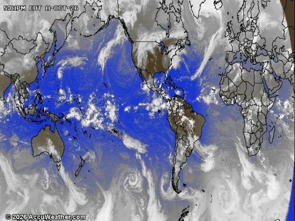 World Weather Cloud Map 