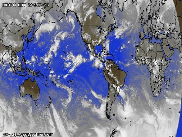 World Weather Cloud Map 