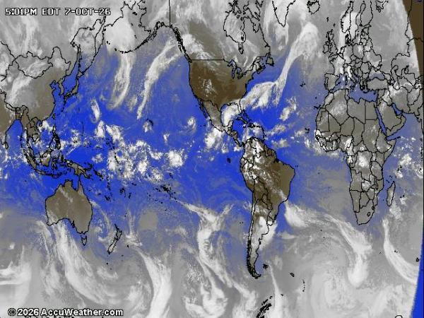 World Weather Cloud Map 