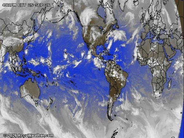 World Weather Cloud Map 