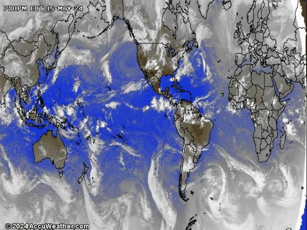 Mundo Mapa satelital del tiempo 