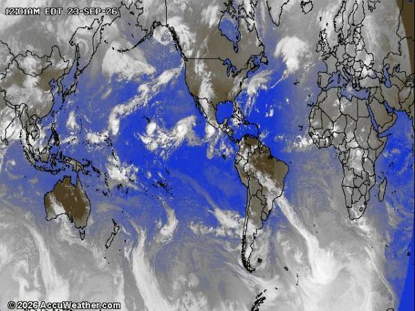 World Weather Cloud Map 