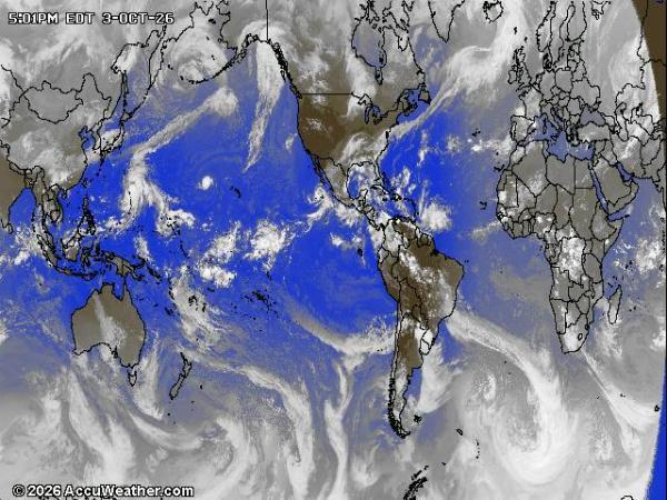 World Weather Cloud Map 