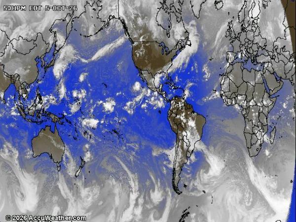 World Weather Cloud Map 