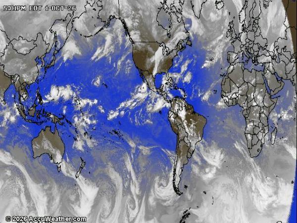 World Weather Cloud Map 