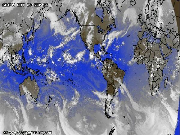World Weather Cloud Map 