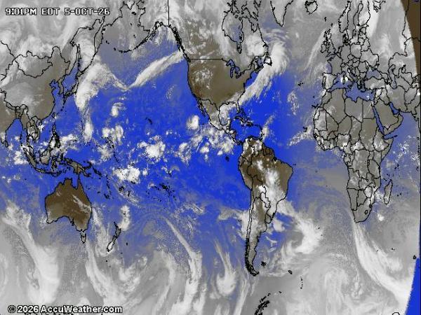 World Weather Cloud Map 