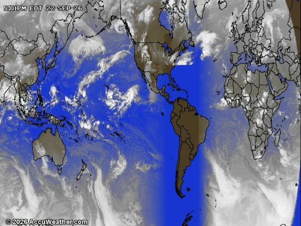 World Weather Cloud Map 