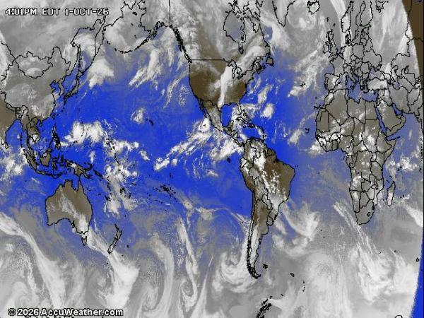 World Weather Cloud Map 