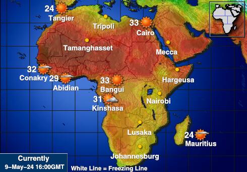 Africa Weather Forecast Temperature Map 