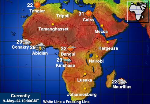Africa Weather Forecast Temperature Map 