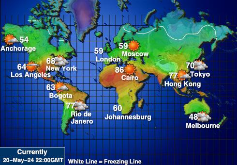 Arctic Værmelding Temperatur kart 