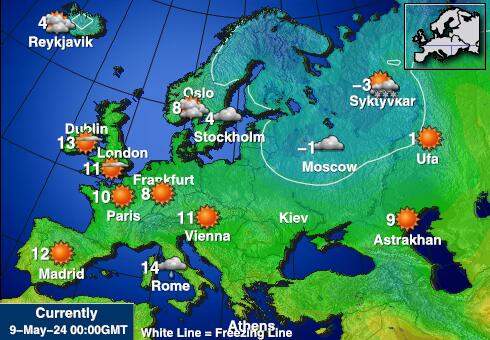 Europe Weather Forecast Temperature Map 