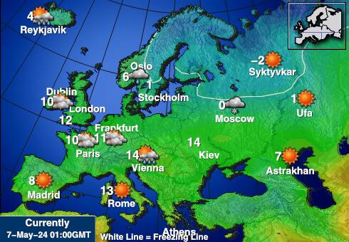 Europe Weather Forecast Temperature Map 