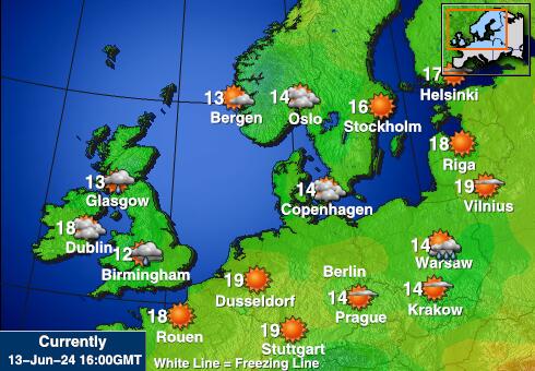 Nederland Værmelding Temperatur kart 